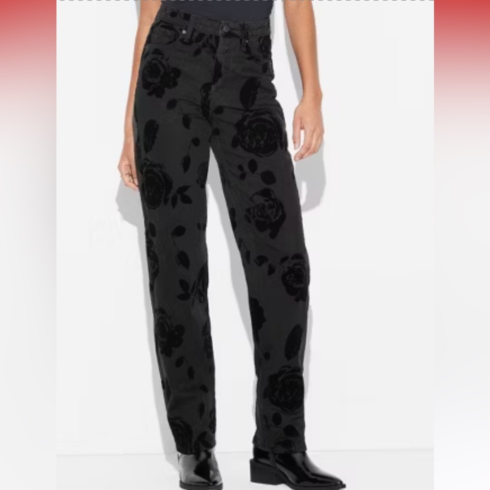 Wild Fable Black Straight High-Rise Jeans- It Girl Staple
